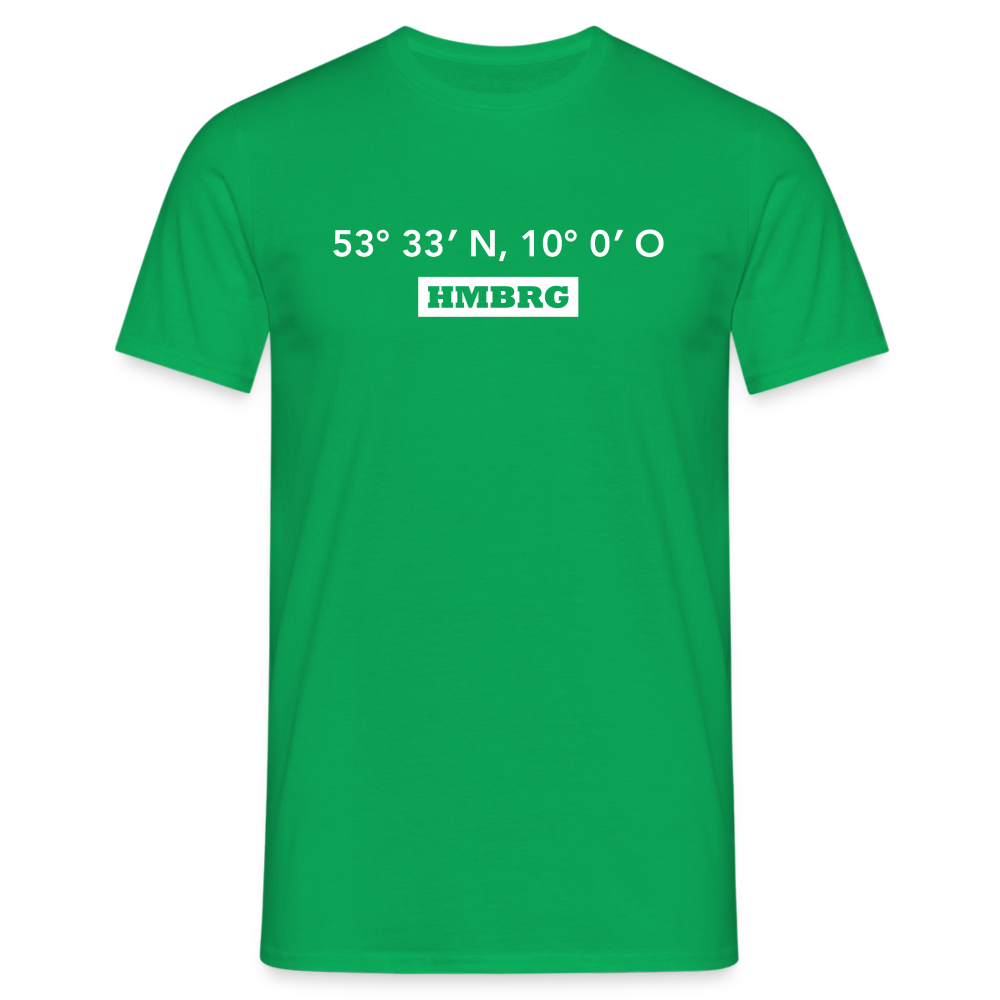 T-Shirt Hamburg "HMBRG GPS" Bright Edition - kelly green