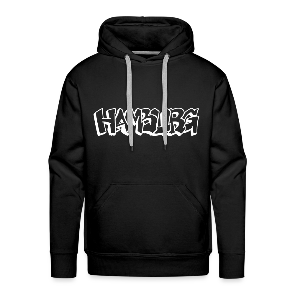 Hoodie Hamburg "Graffiti" Bright Edition - black
