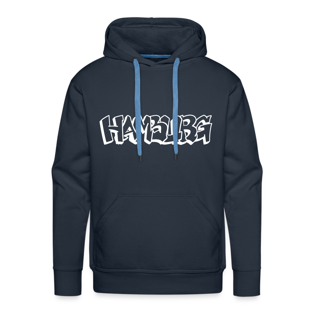 Hoodie Hamburg "Graffiti" Bright Edition - navy
