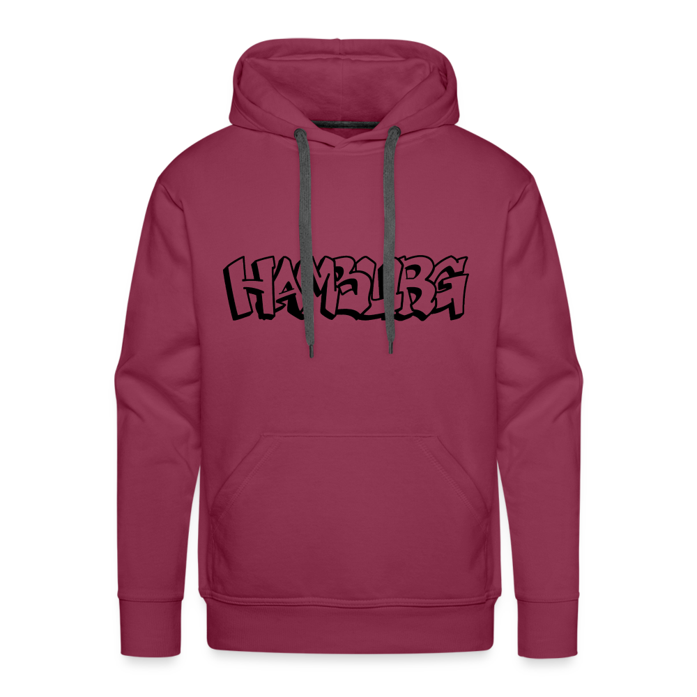 Hoodie Hamburg "Graffiti" Dark Edition - bordeaux