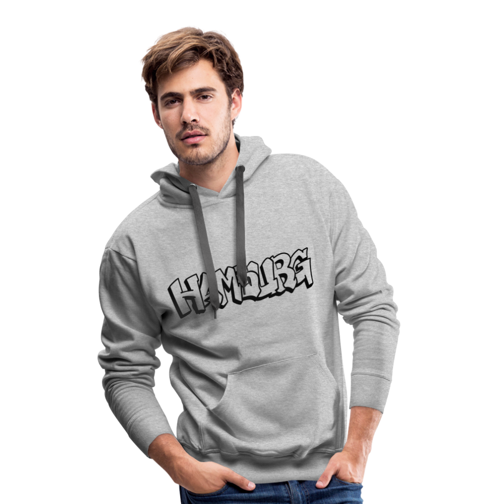 Hoodie Hamburg "Graffiti" Dark Edition - heather grey