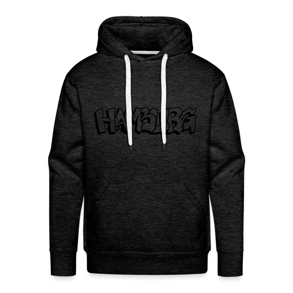 Hoodie Hamburg "Graffiti" Dark Edition - charcoal grey