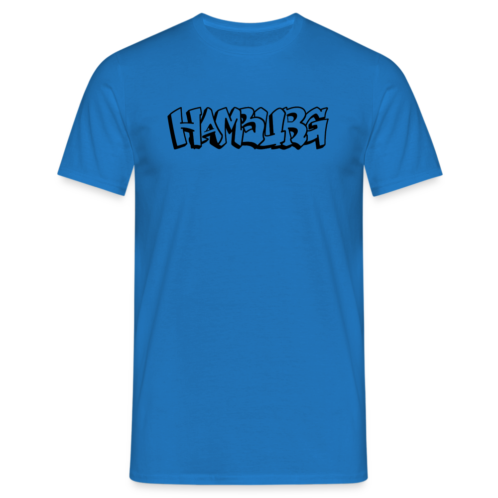 T-Shirt Hamburg "Graffiti" - royal blue