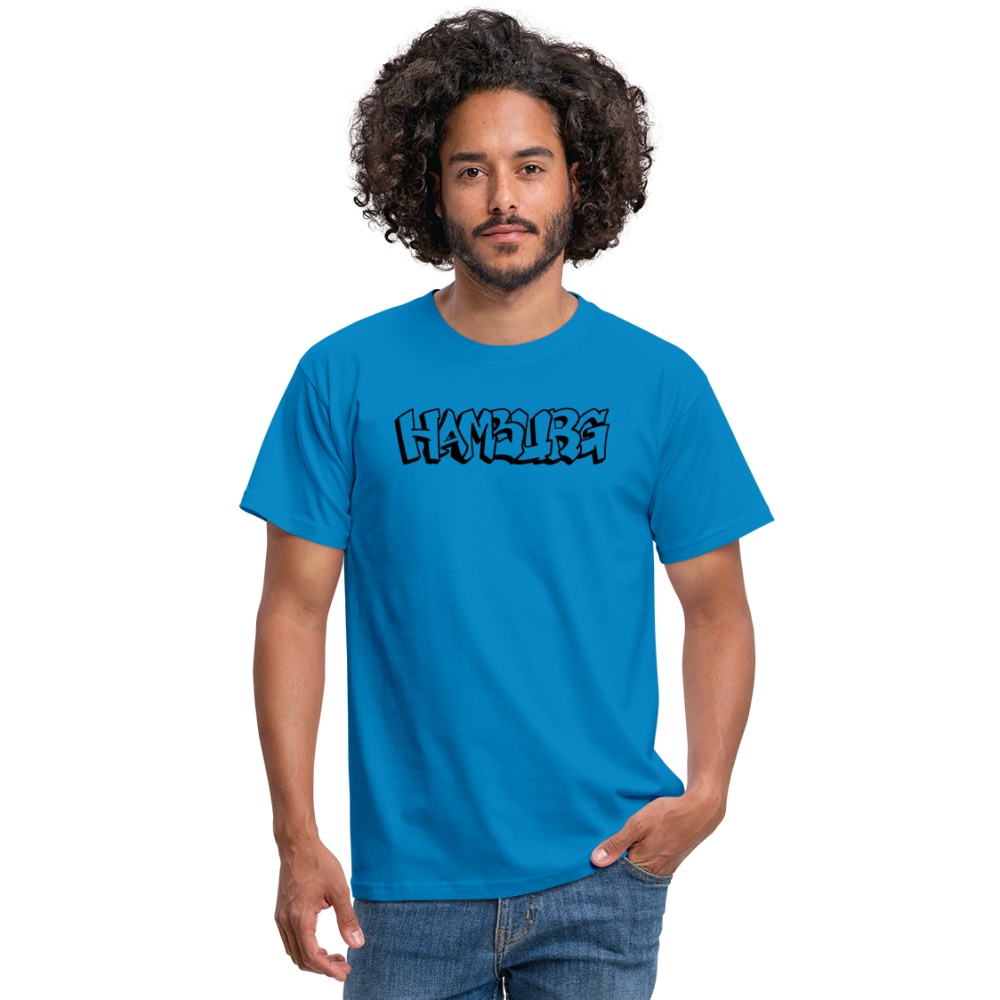 T-Shirt Hamburg "Graffiti" - royal blue
