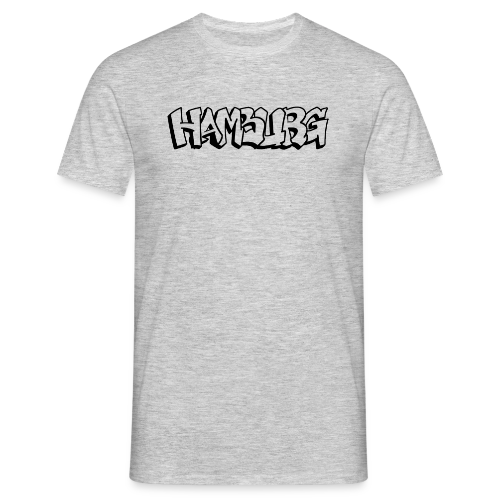 T-Shirt Hamburg "Graffiti" - heather grey