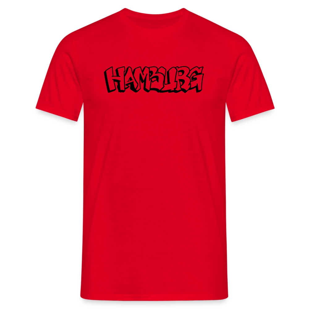 T-Shirt Hamburg "Graffiti" - red