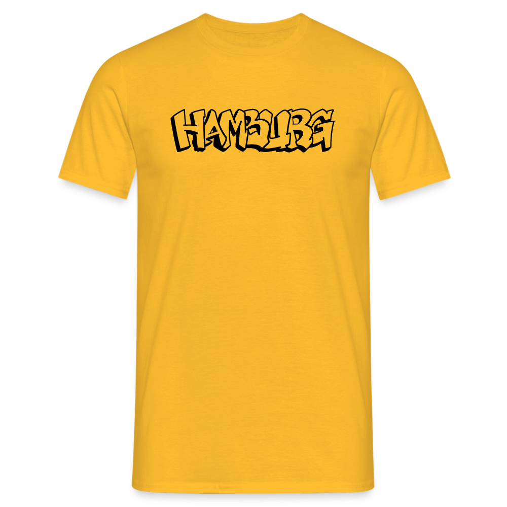 T-Shirt Hamburg "Graffiti" - yellow
