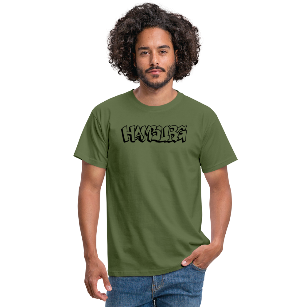 T-Shirt Hamburg "Graffiti" - military green