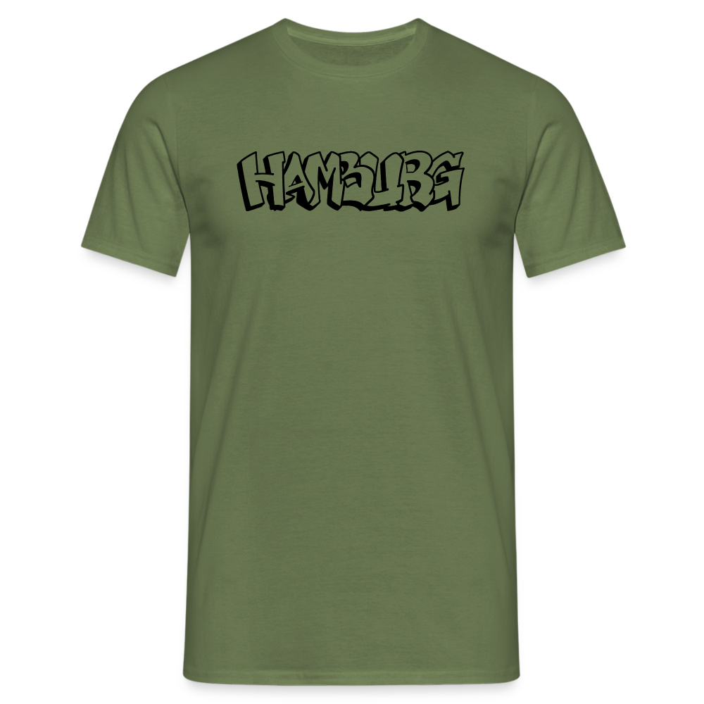 T-Shirt Hamburg "Graffiti" - military green