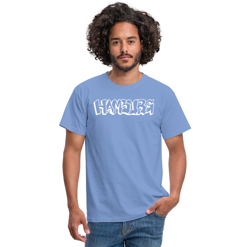 T-Shirt Hamburg "Graffiti" Bright Edition - carolina blue