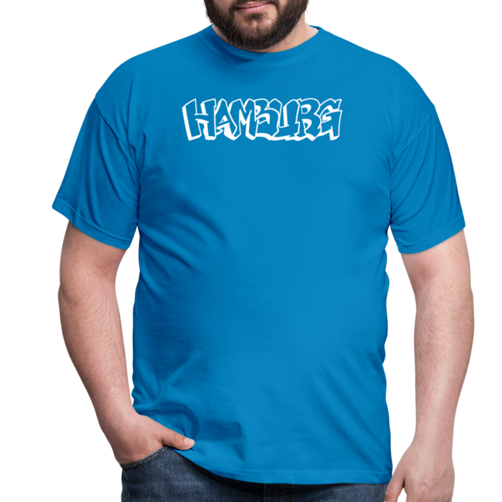 T-Shirt Hamburg "Graffiti" Bright Edition - royal blue