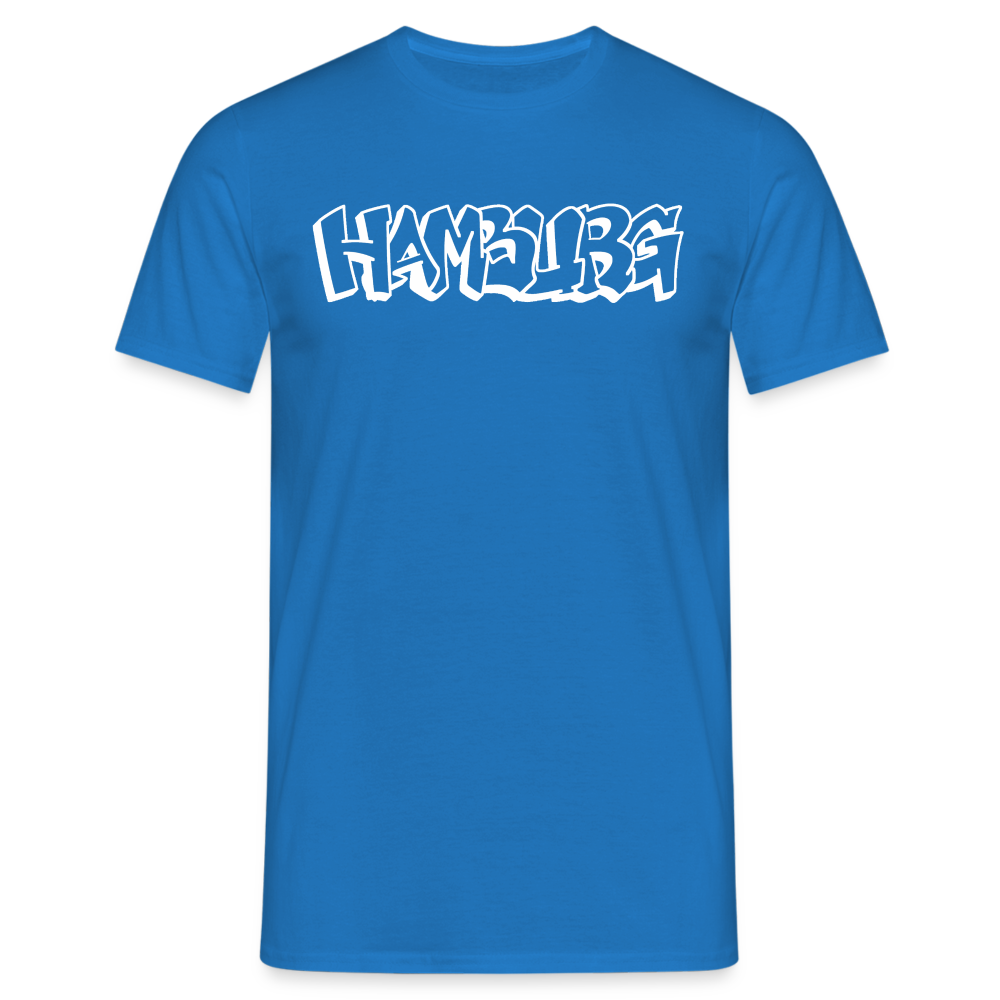 T-Shirt Hamburg "Graffiti" Bright Edition - royal blue