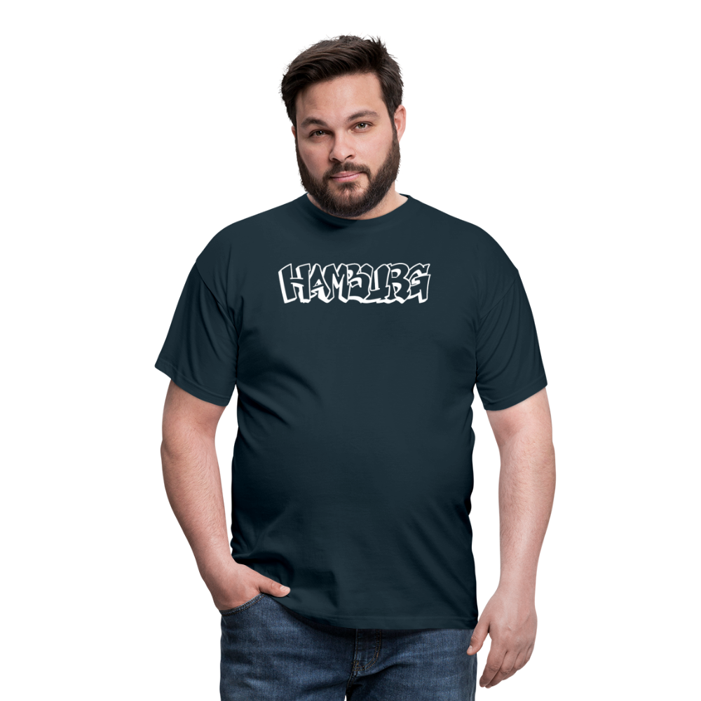 T-Shirt Hamburg "Graffiti" Bright Edition - navy