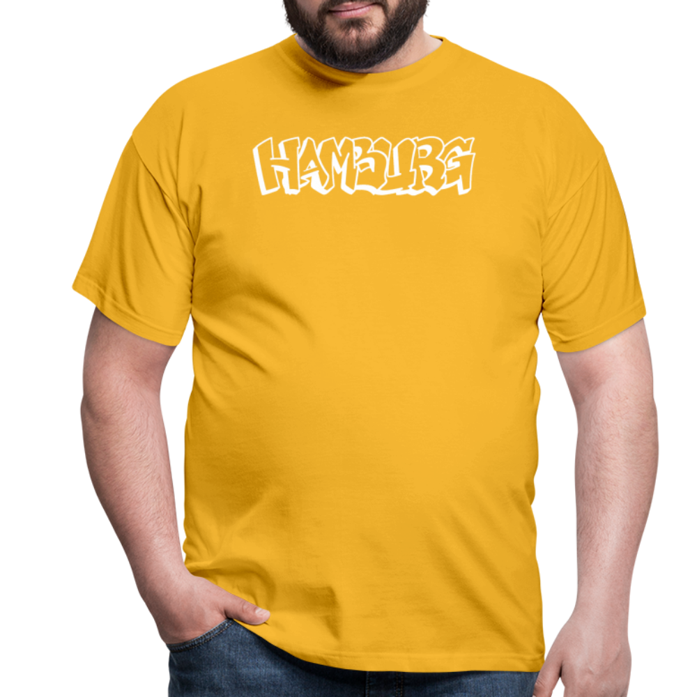 T-Shirt Hamburg "Graffiti" Bright Edition - yellow