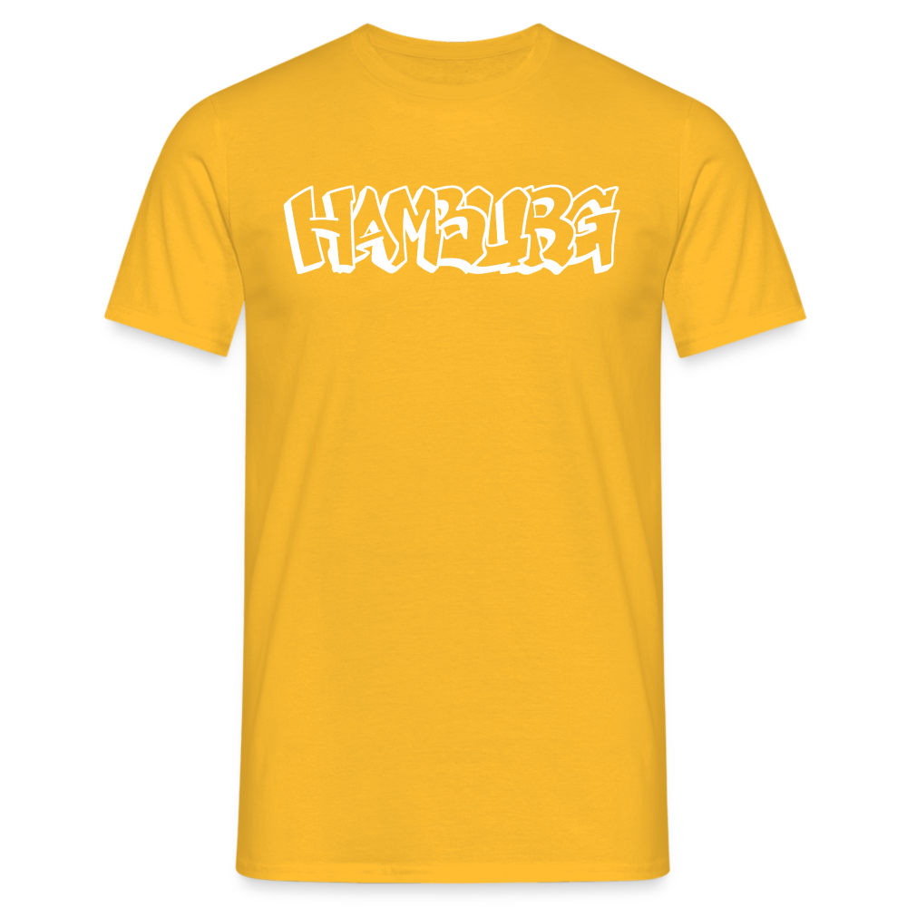 T-Shirt Hamburg "Graffiti" Bright Edition - yellow