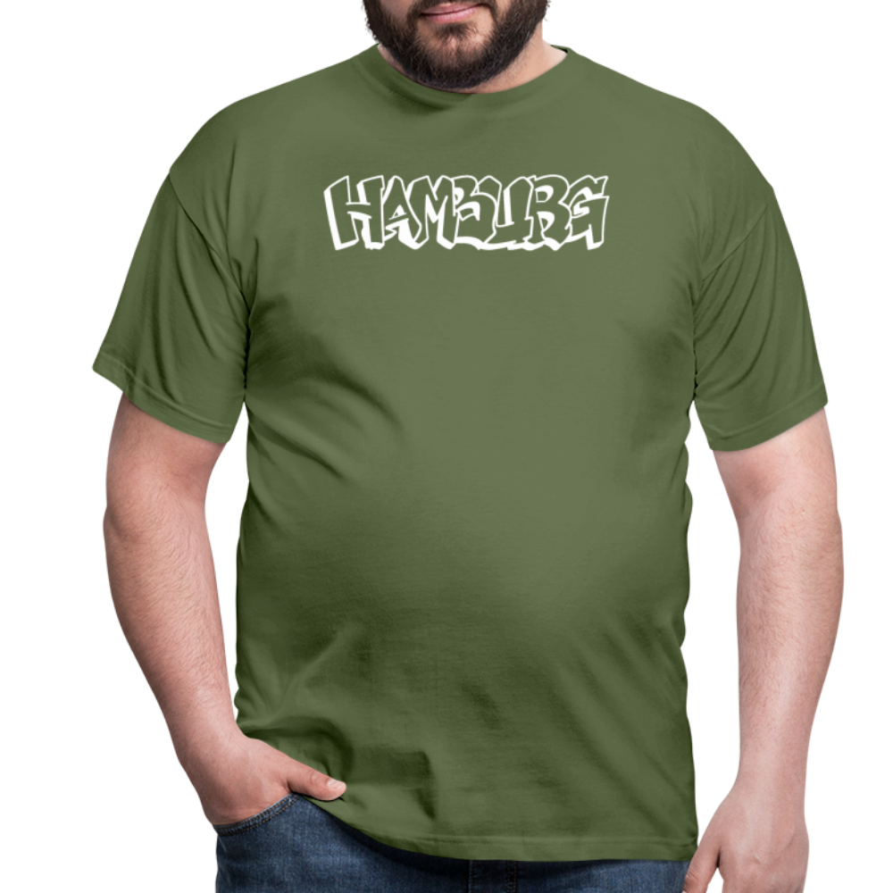 T-Shirt Hamburg "Graffiti" Bright Edition - military green