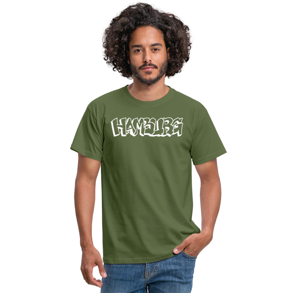 T-Shirt Hamburg "Graffiti" Bright Edition - military green