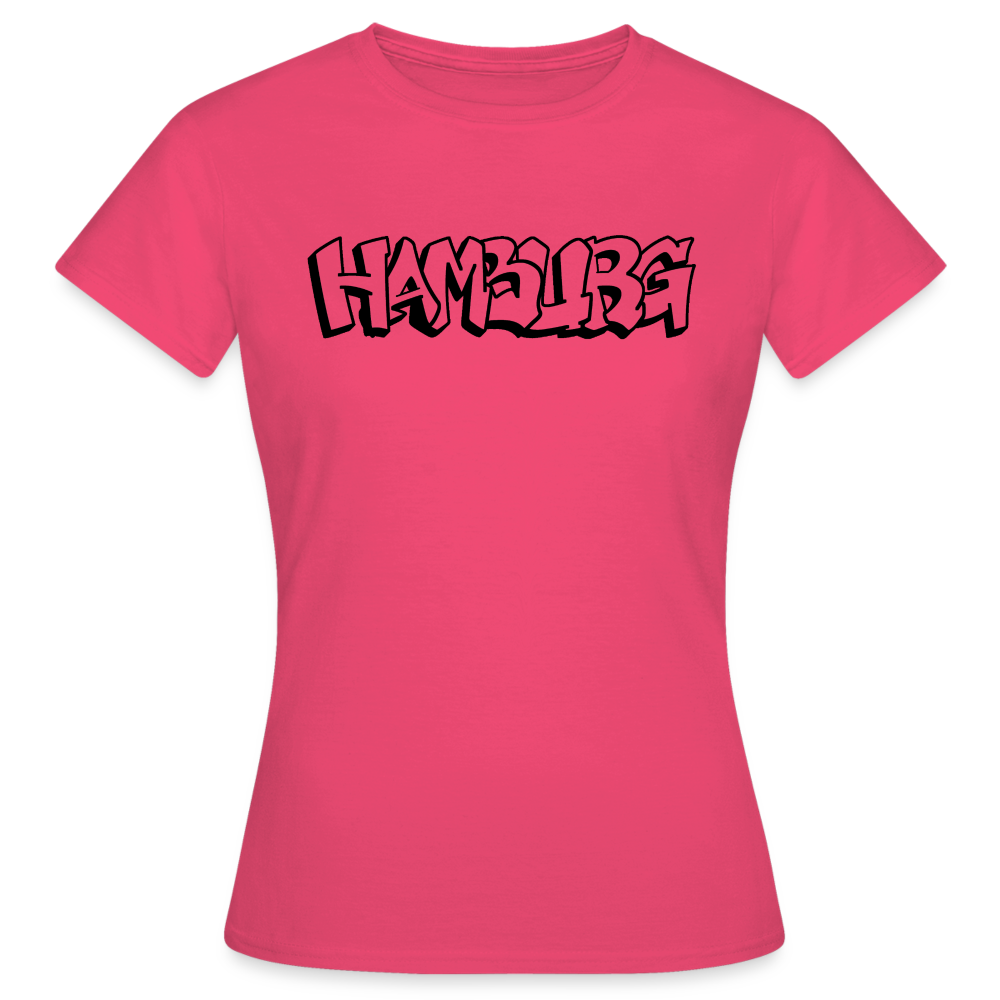 T-Shirt Ladies Hamburg "Graffiti" - azalea
