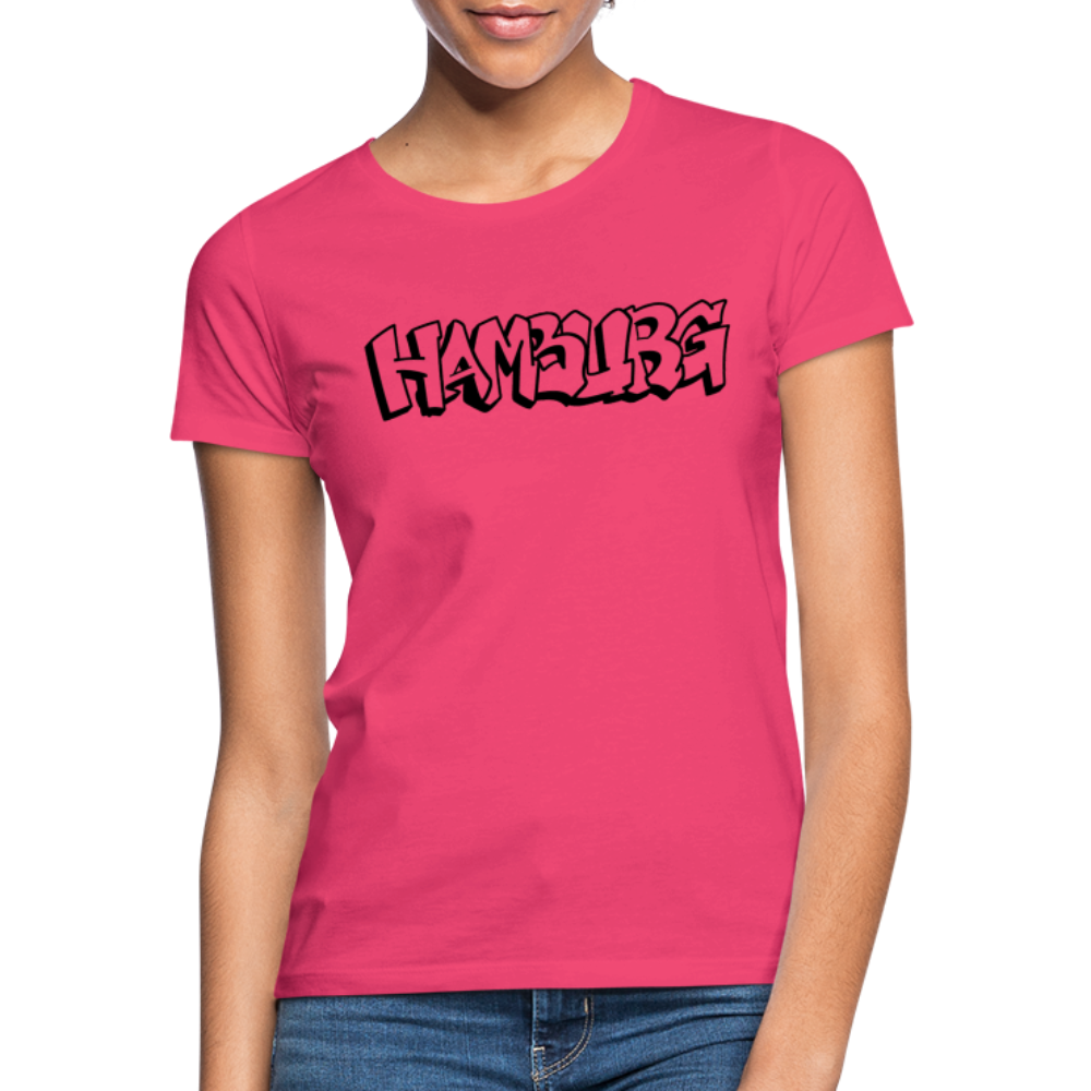 T-Shirt Ladies Hamburg "Graffiti" - azalea
