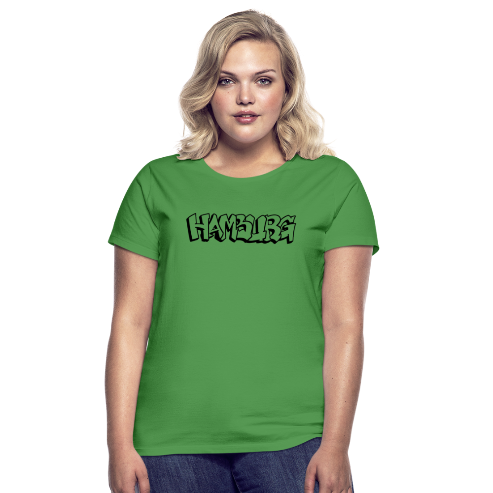 T-Shirt Ladies Hamburg "Graffiti" - kelly green