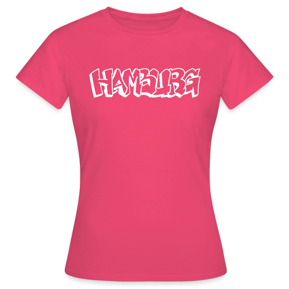 T-Shirt Ladies Hamburg "Graffiti" Bright Edition - azalea