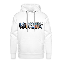 Hoodie Hamburg "Panorama Graffiti" - white