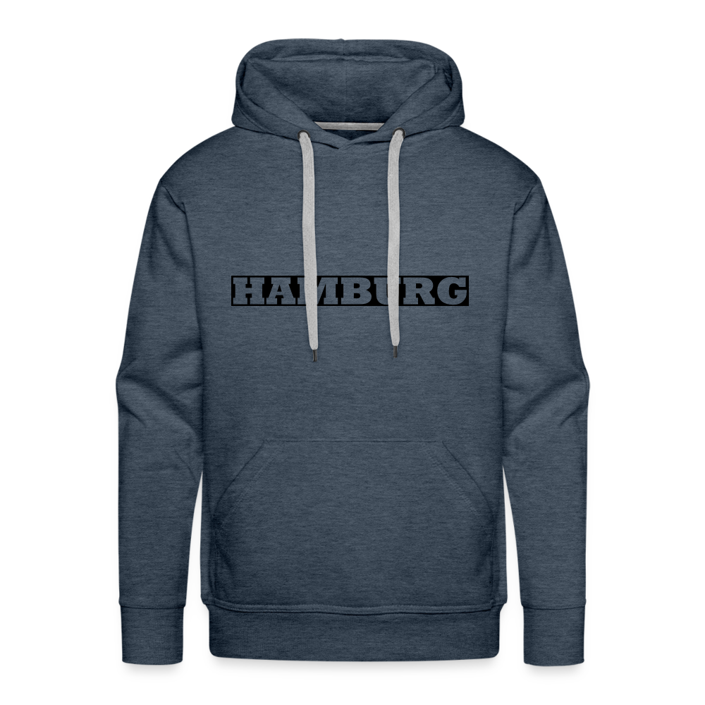 Hoodie Hamburg "Bold" Dark Edition - heather denim
