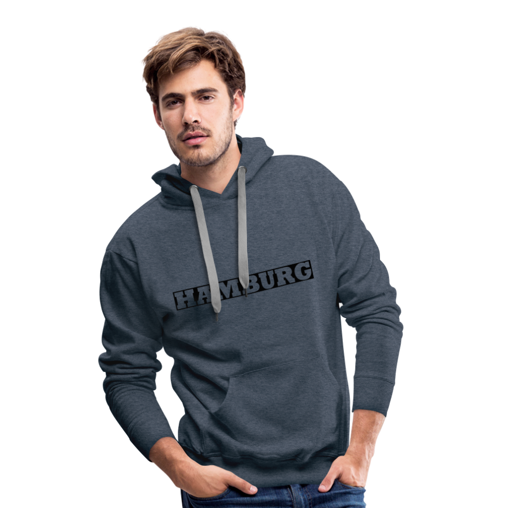 Hoodie Hamburg "Bold" Dark Edition - heather denim