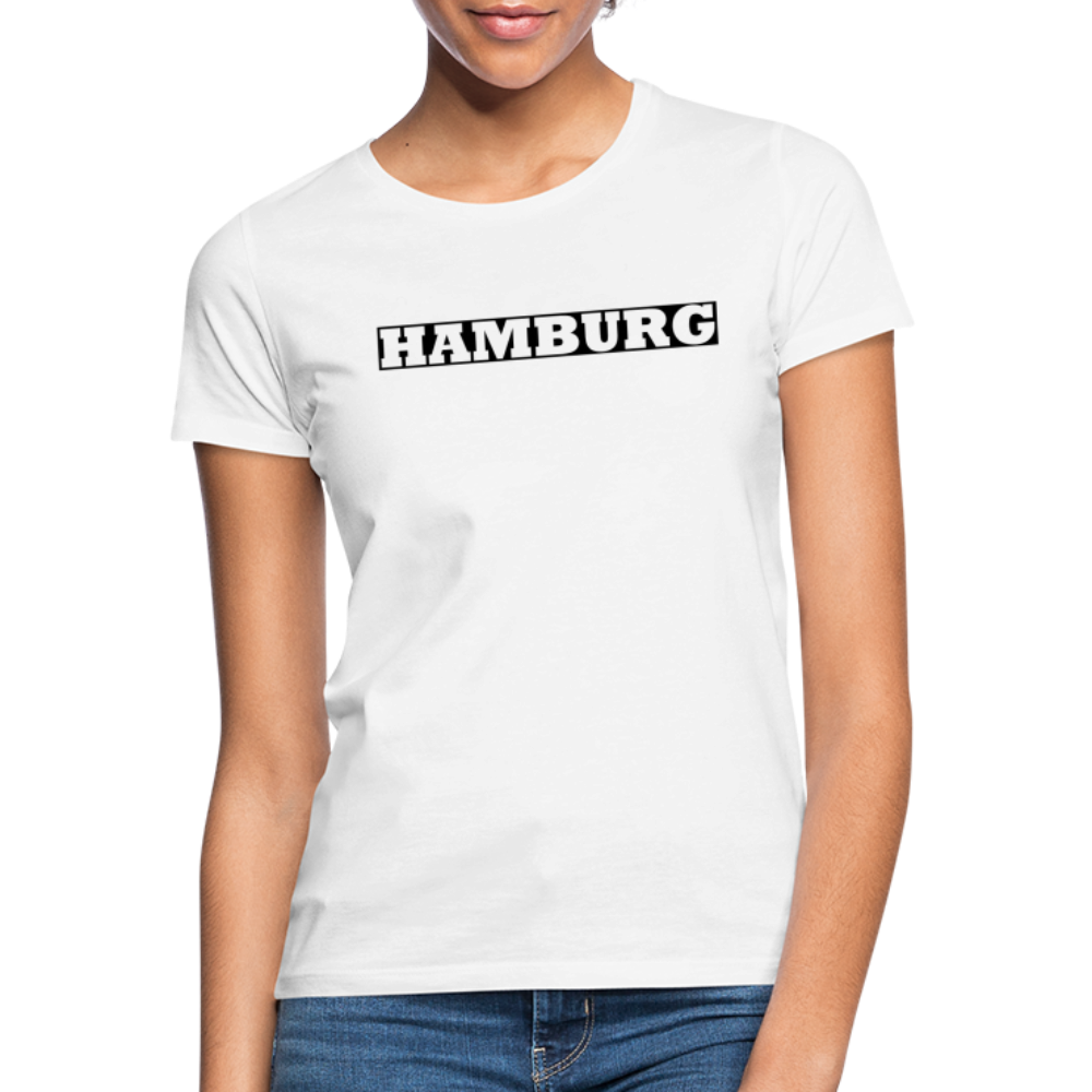 T-Shirt Ladies Hamburg "Bold" - white