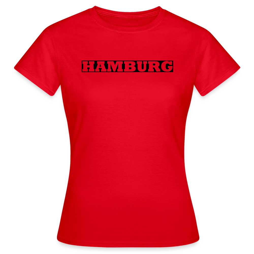 T-Shirt Ladies Hamburg "Bold" - red