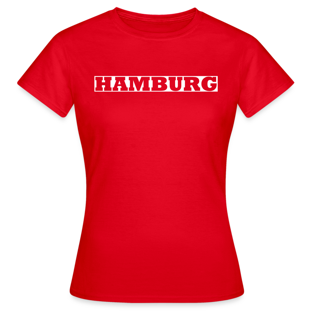 T-Shirt Ladies Hamburg "Bold" Bright Edition - red