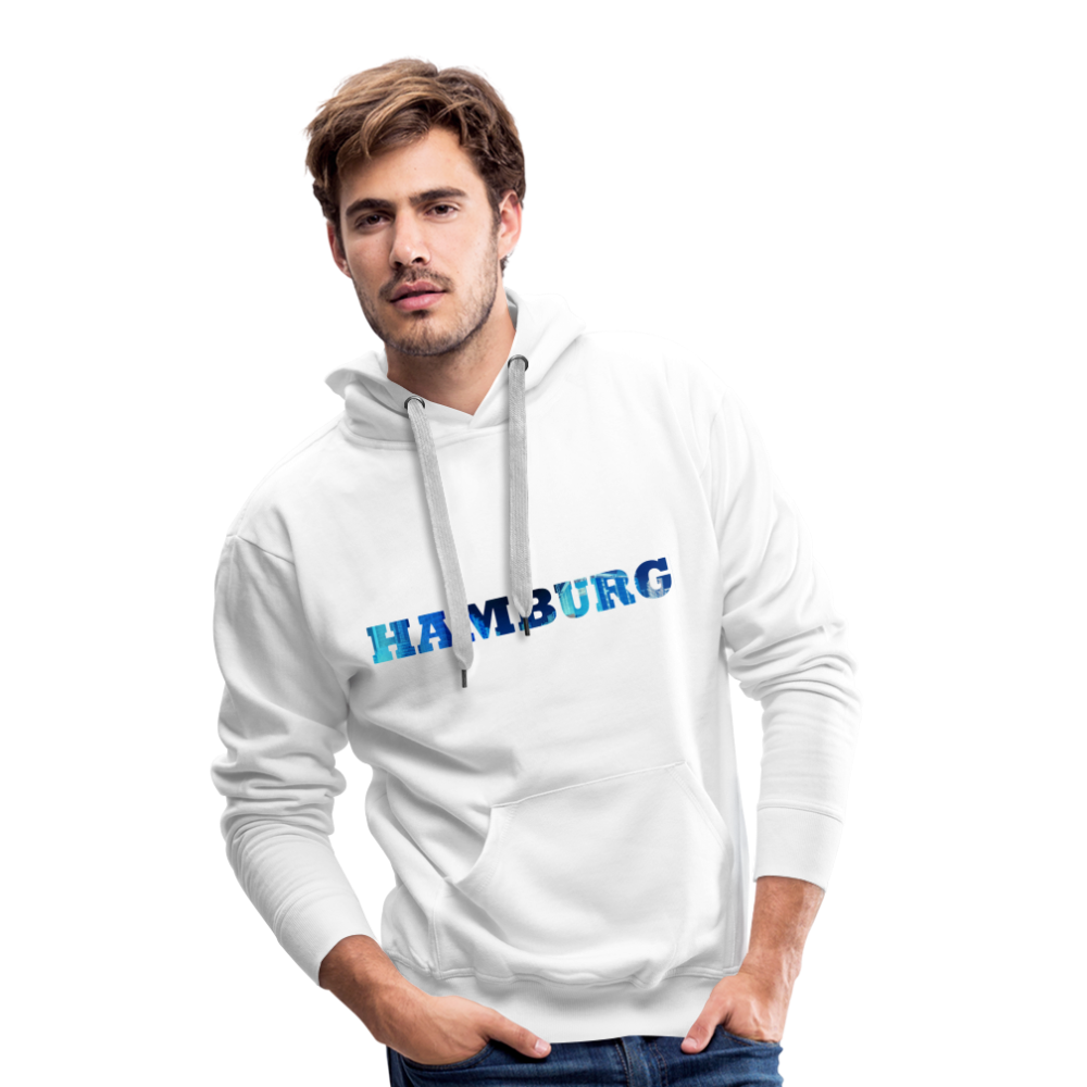 Hoodie Hamburg "Panorama Bold" - white