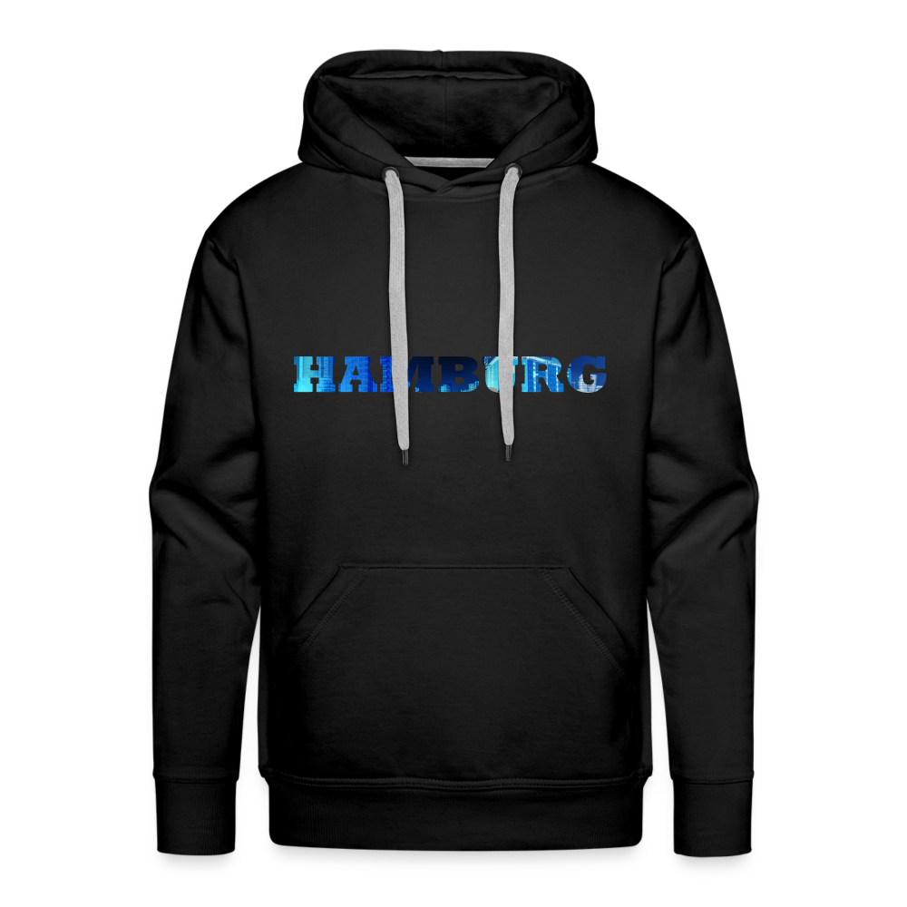 Hoodie Hamburg "Panorama Bold" - black