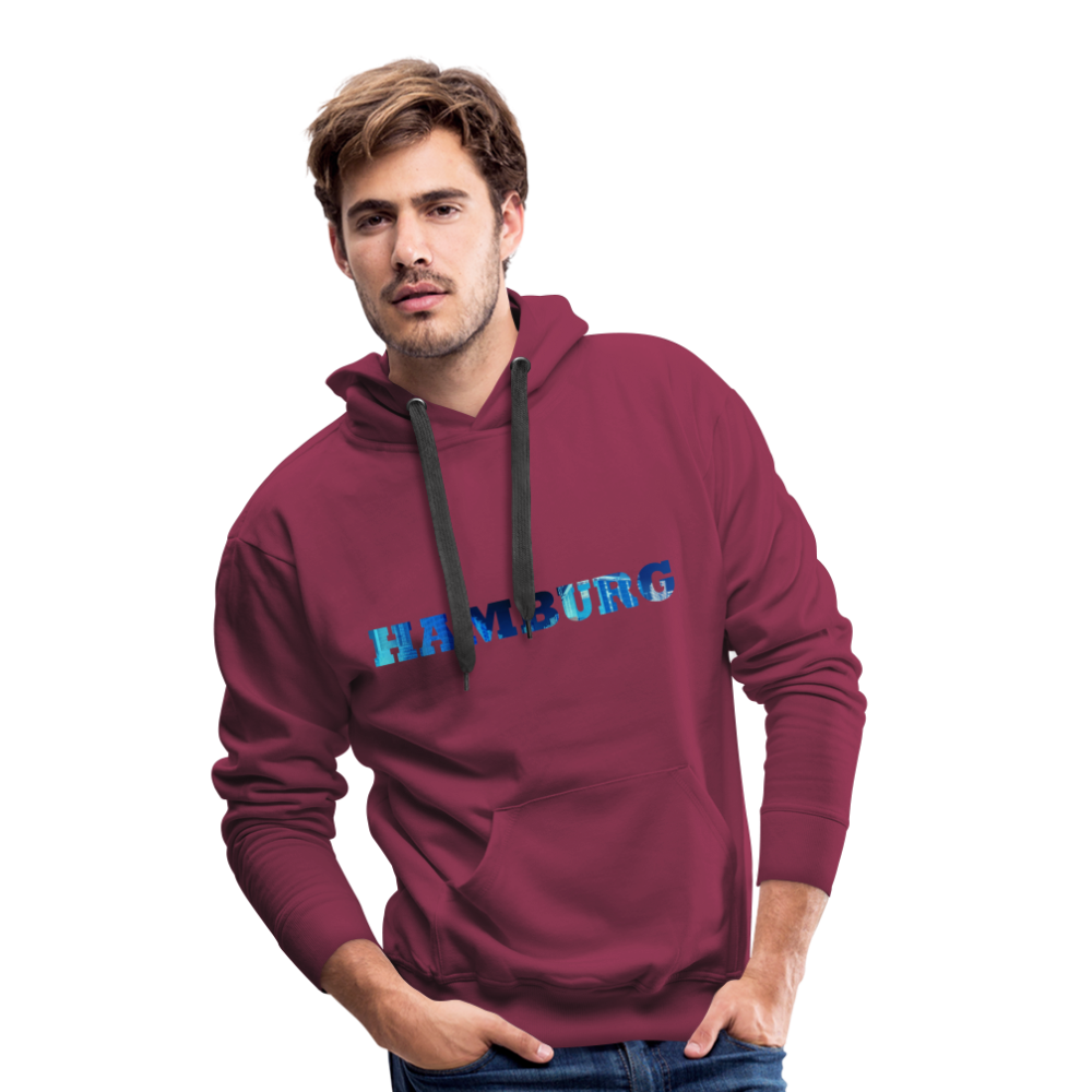 Hoodie Hamburg "Panorama Bold" - bordeaux