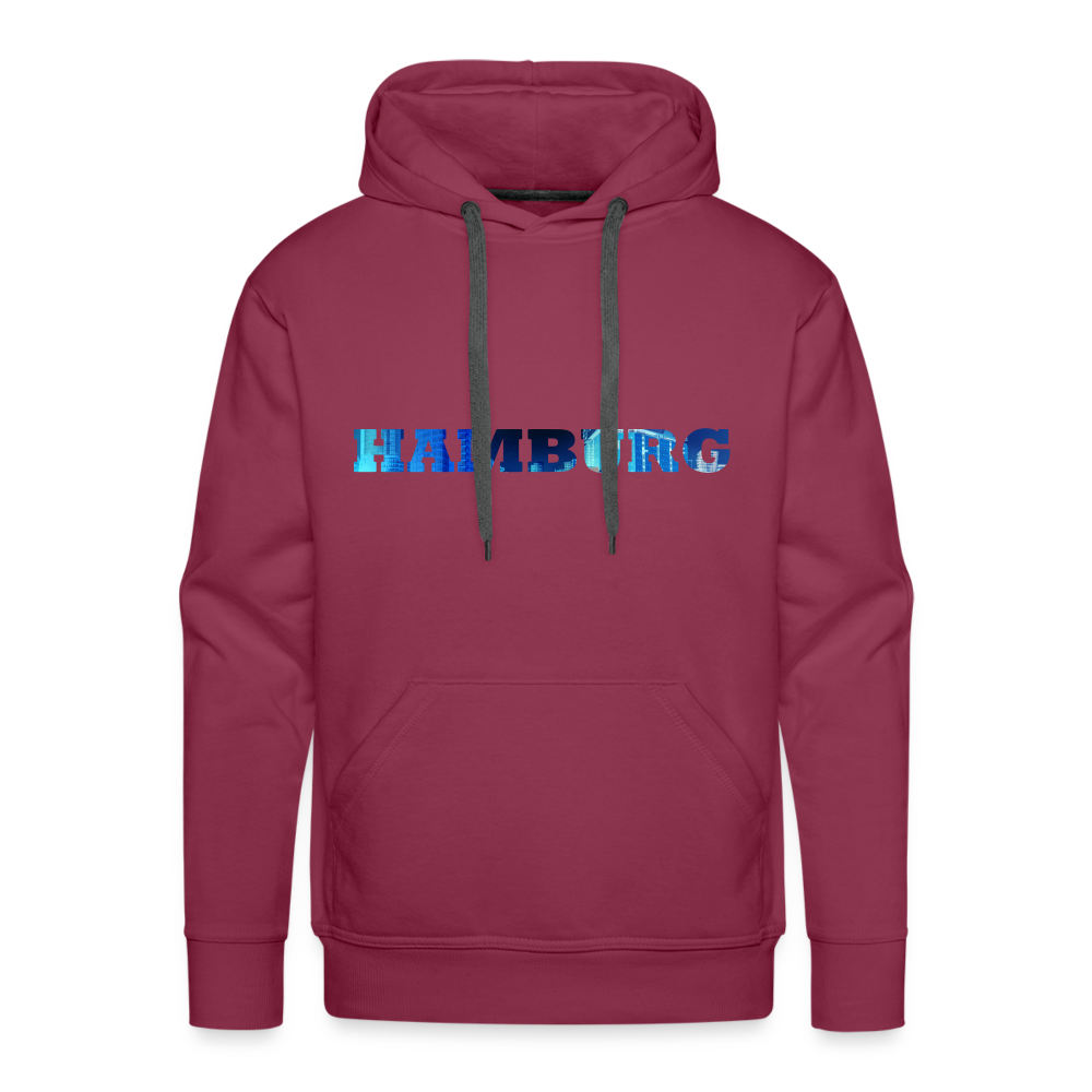 Hoodie Hamburg "Panorama Bold" - bordeaux