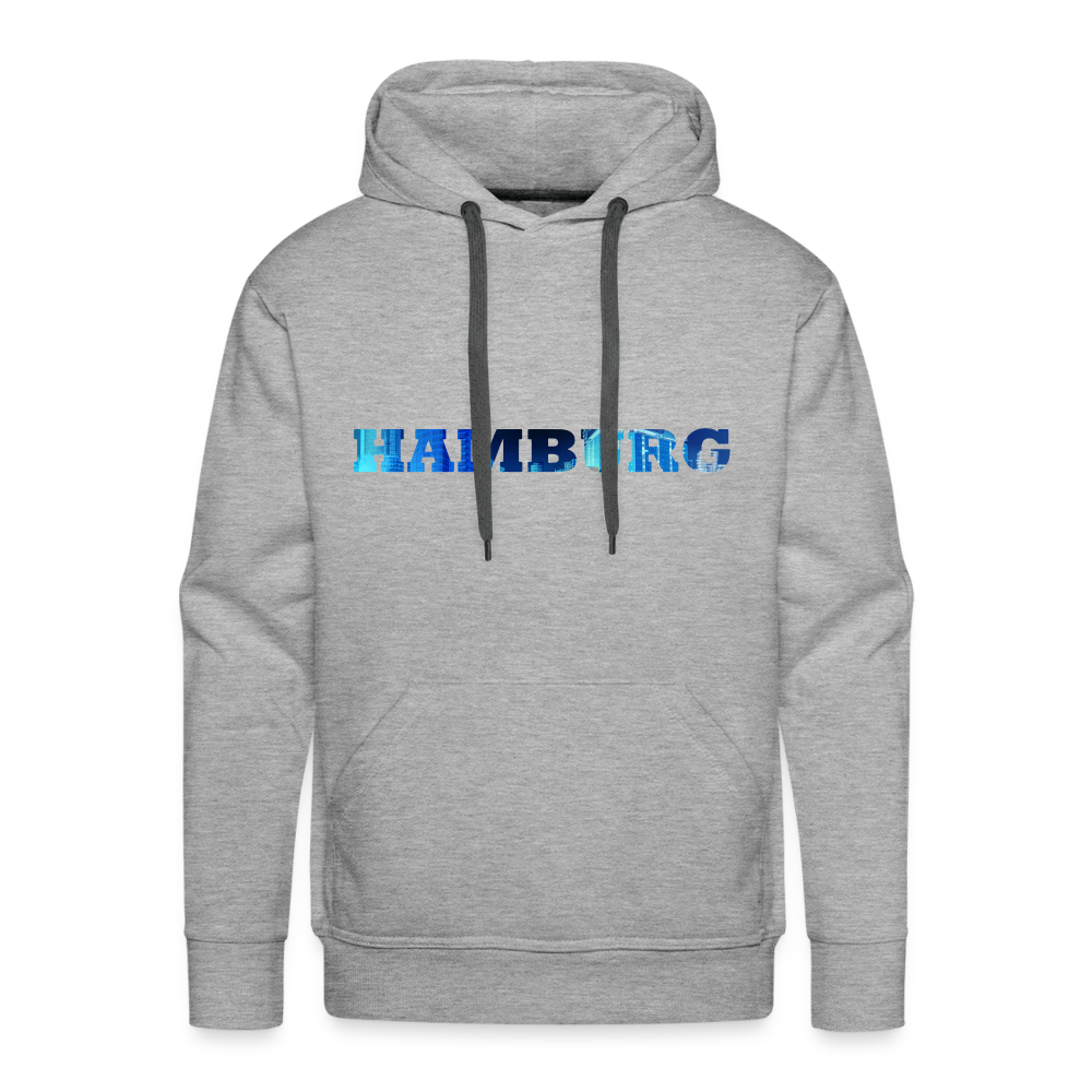 Hoodie Hamburg "Panorama Bold" - heather grey