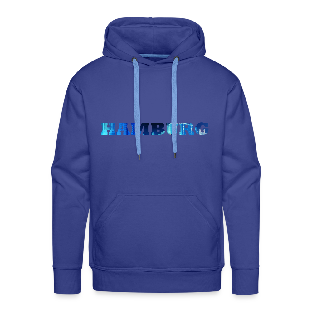 Hoodie Hamburg "Panorama Bold" - royal blue