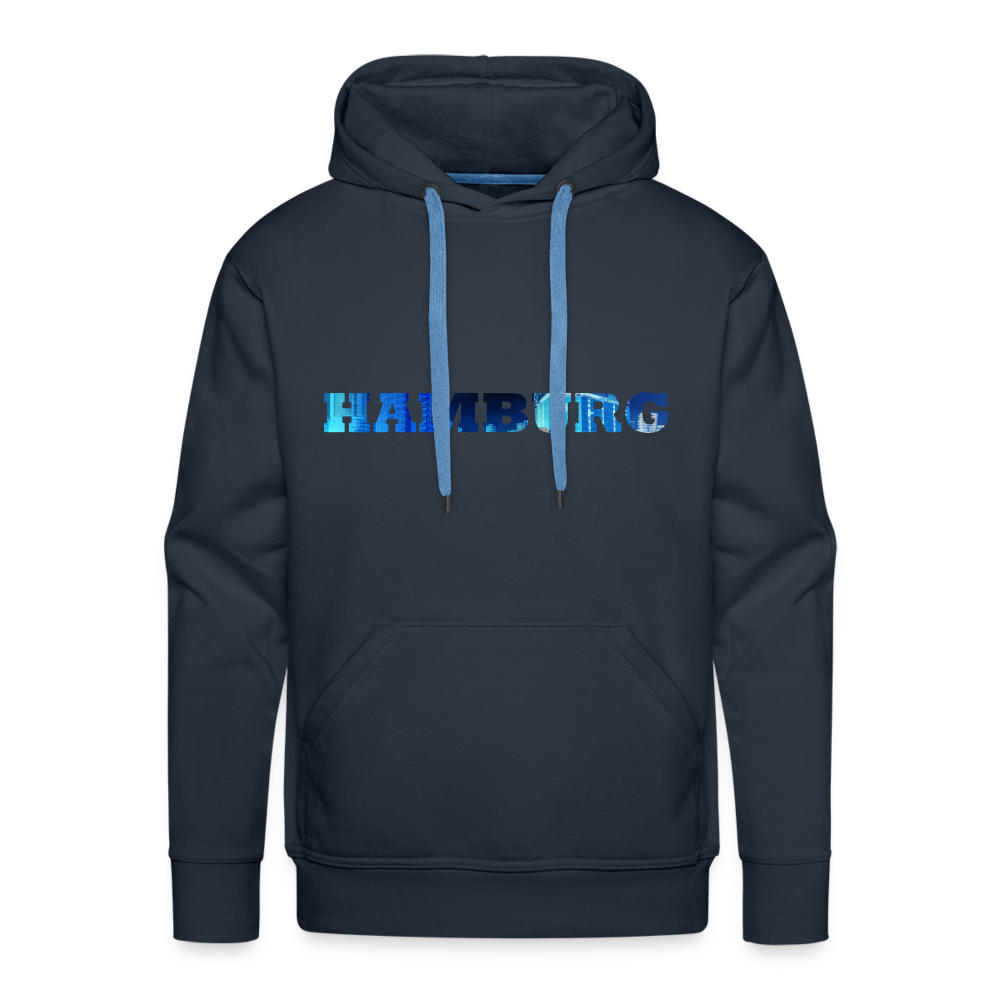 Hoodie Hamburg "Panorama Bold" - navy