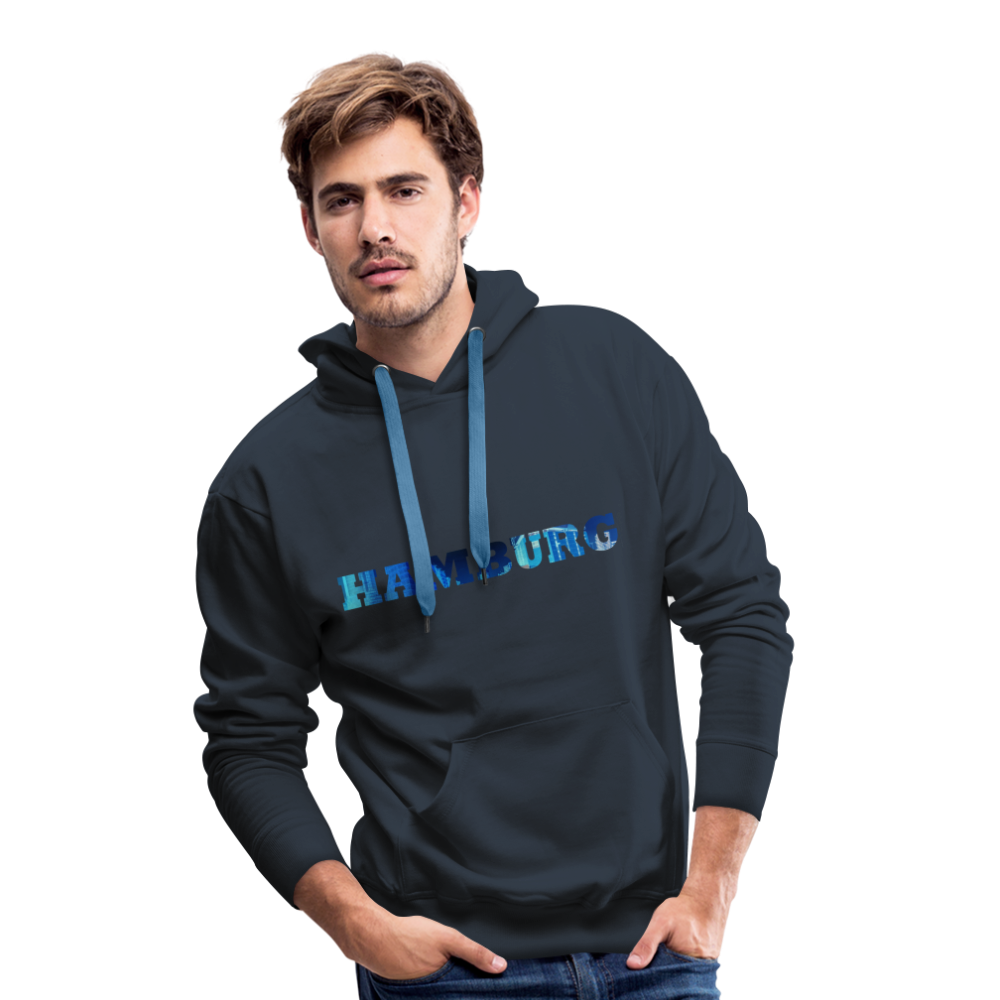 Hoodie Hamburg "Panorama Bold" - navy