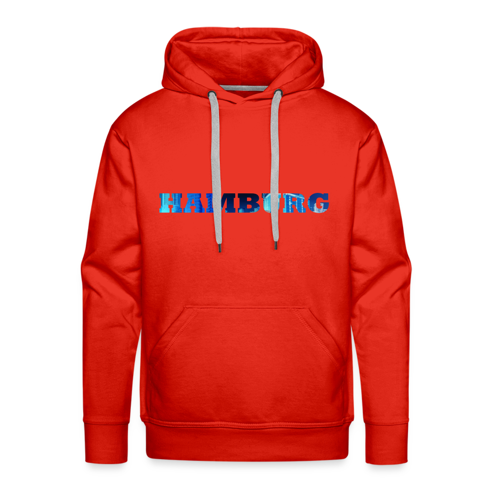 Hoodie Hamburg "Panorama Bold" - red