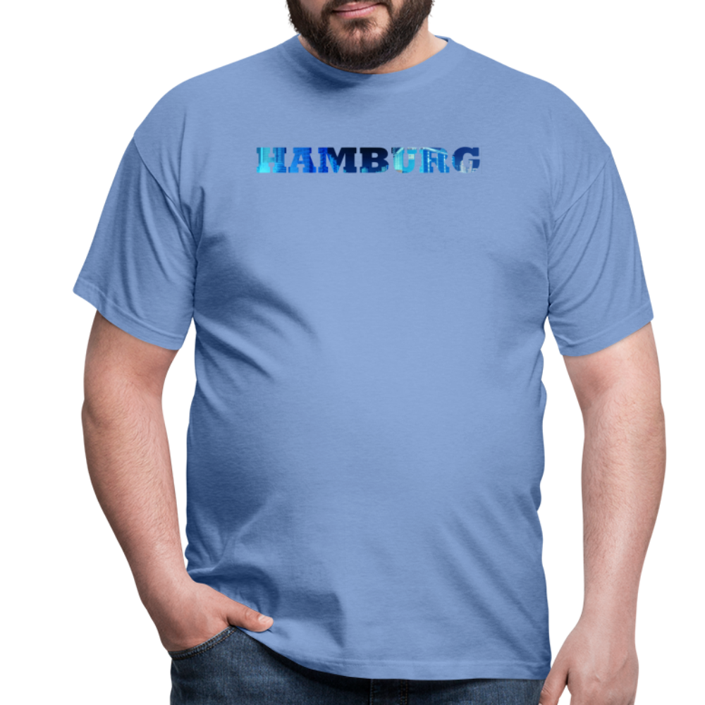 T-Shirt Hamburg "Panorama Bold" - carolina blue