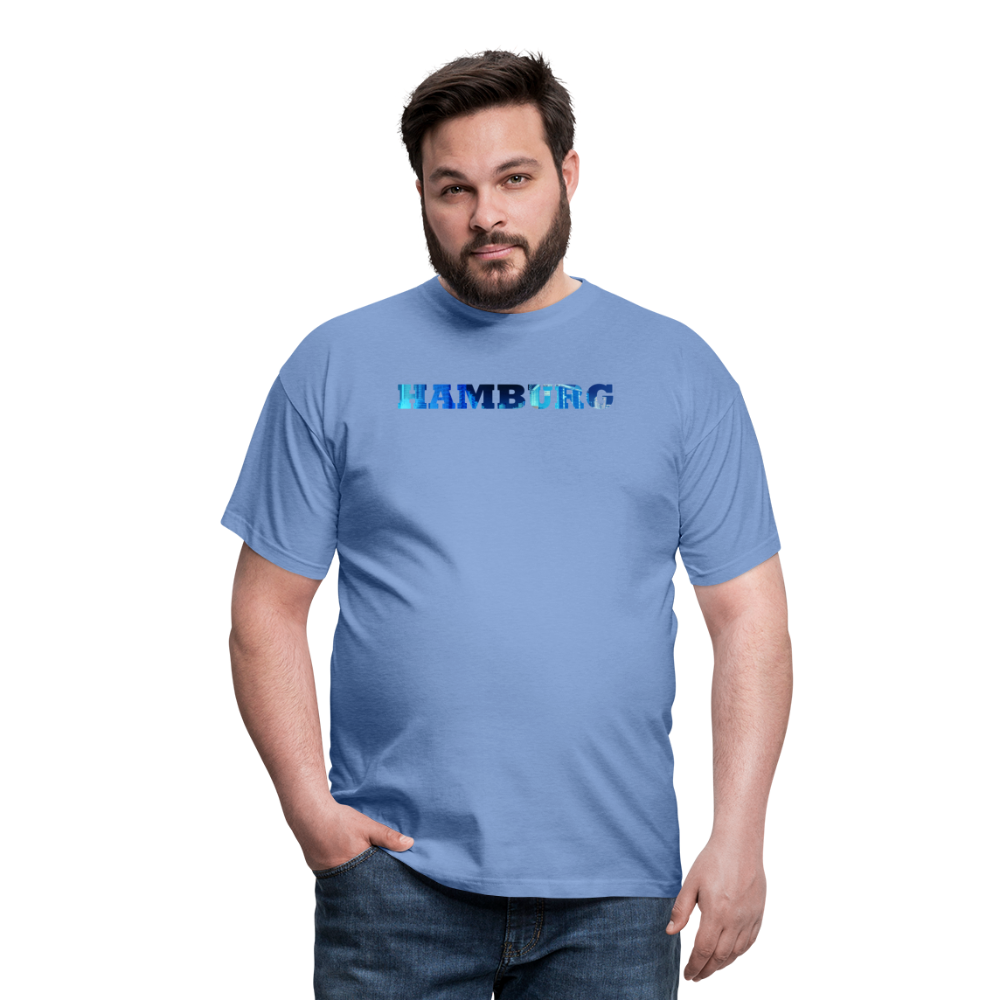 T-Shirt Hamburg "Panorama Bold" - carolina blue