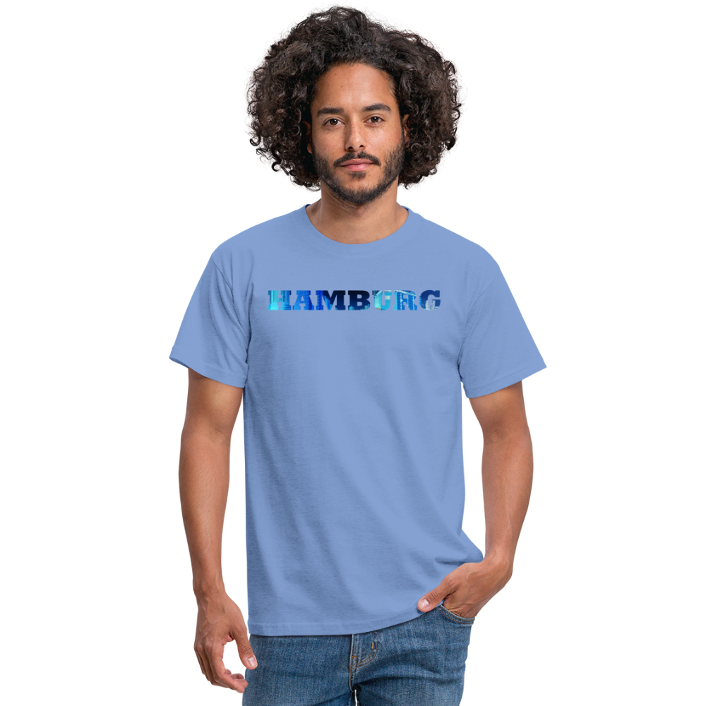 T-Shirt Hamburg "Panorama Bold" - carolina blue