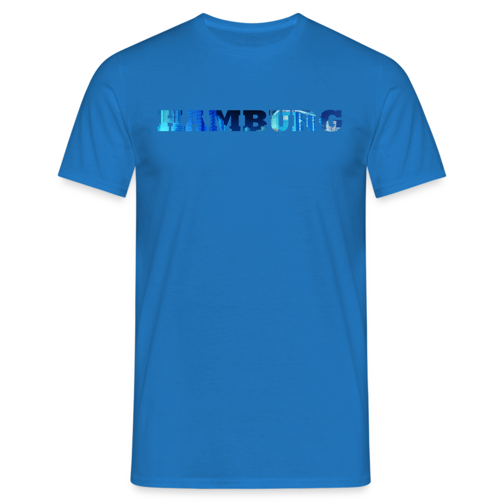 T-Shirt Hamburg "Panorama Bold" - royal blue