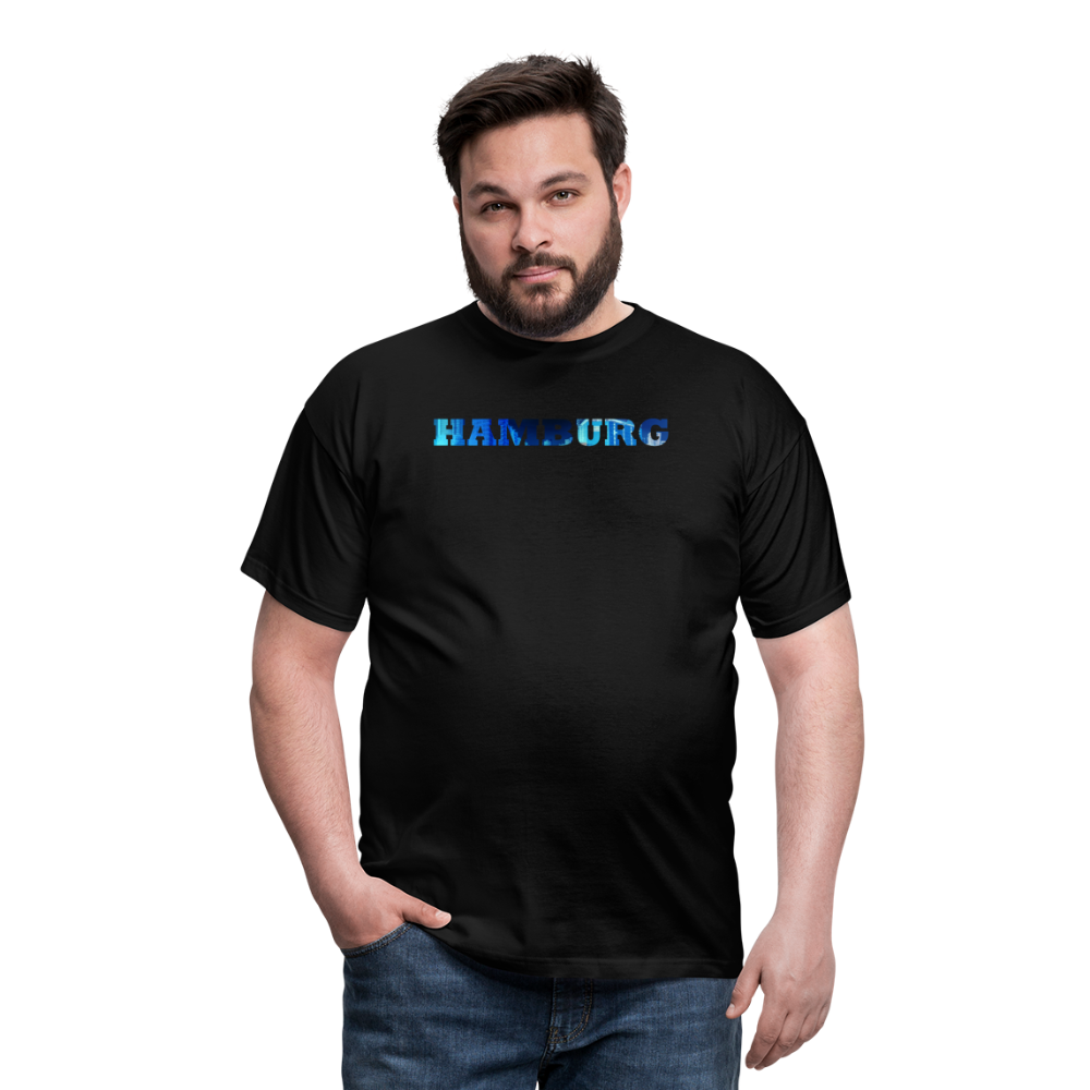 T-Shirt Hamburg "Panorama Bold" - black