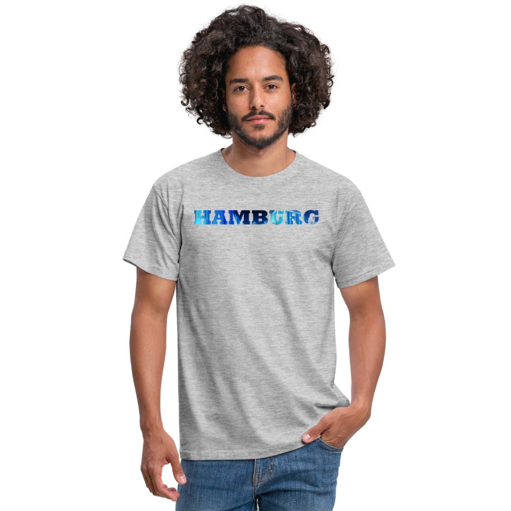T-Shirt Hamburg "Panorama Bold" - heather grey