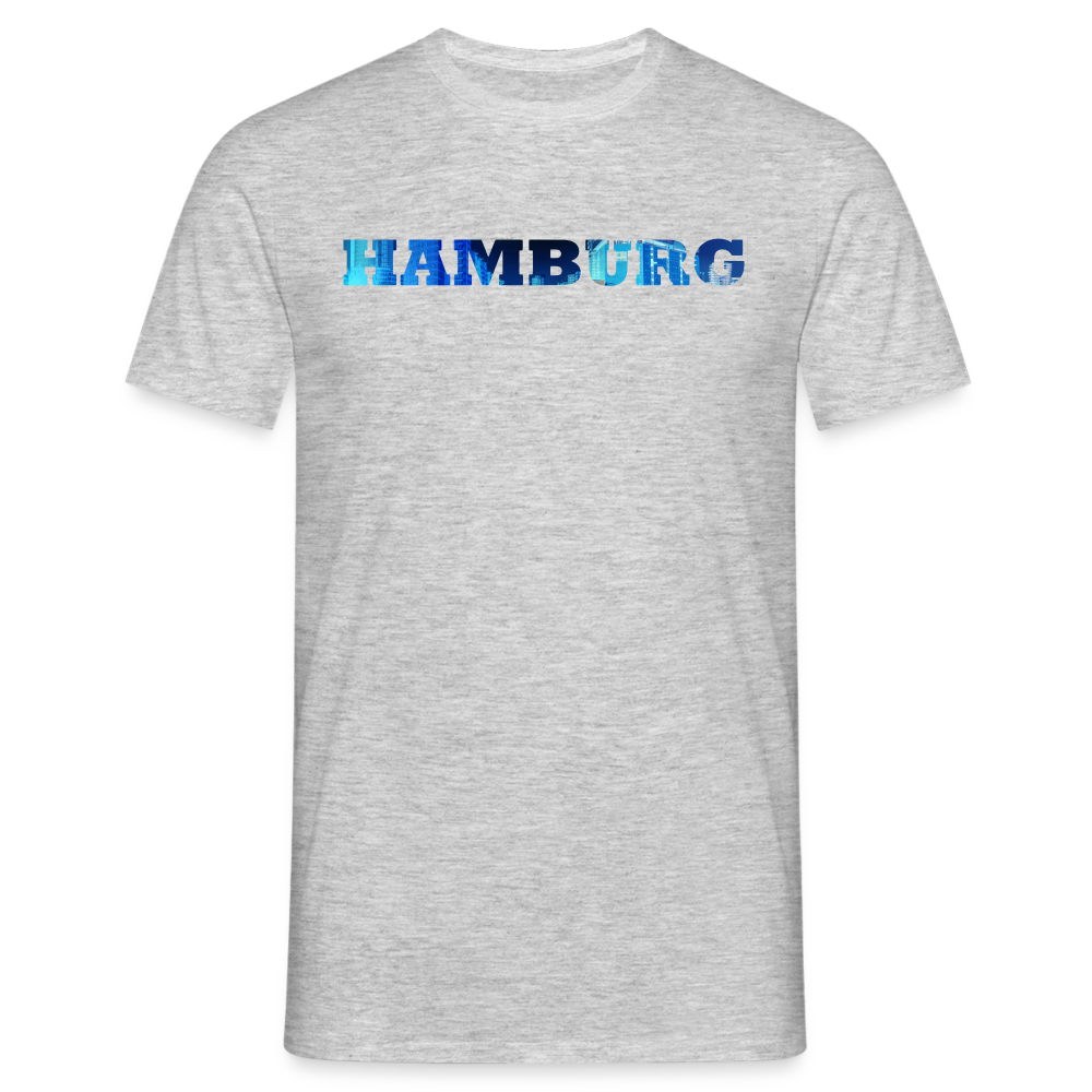 T-Shirt Hamburg "Panorama Bold" - heather grey