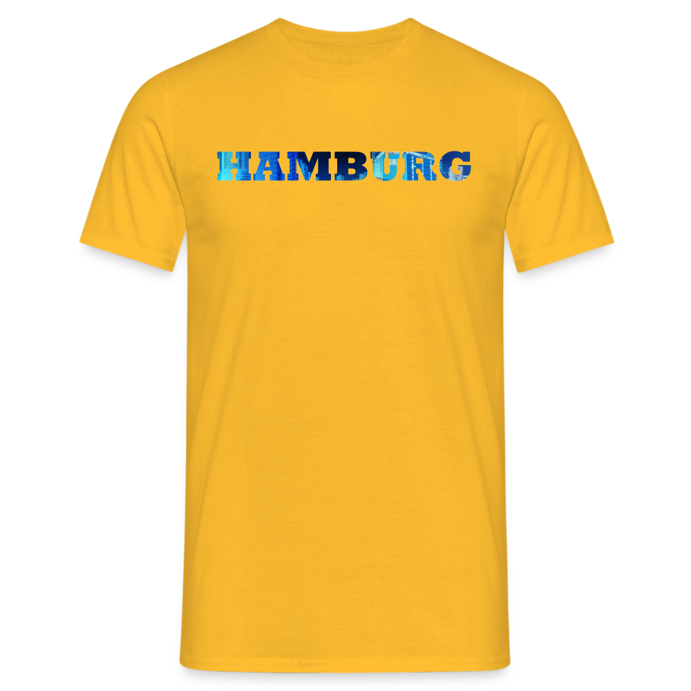 T-Shirt Hamburg "Panorama Bold" - yellow