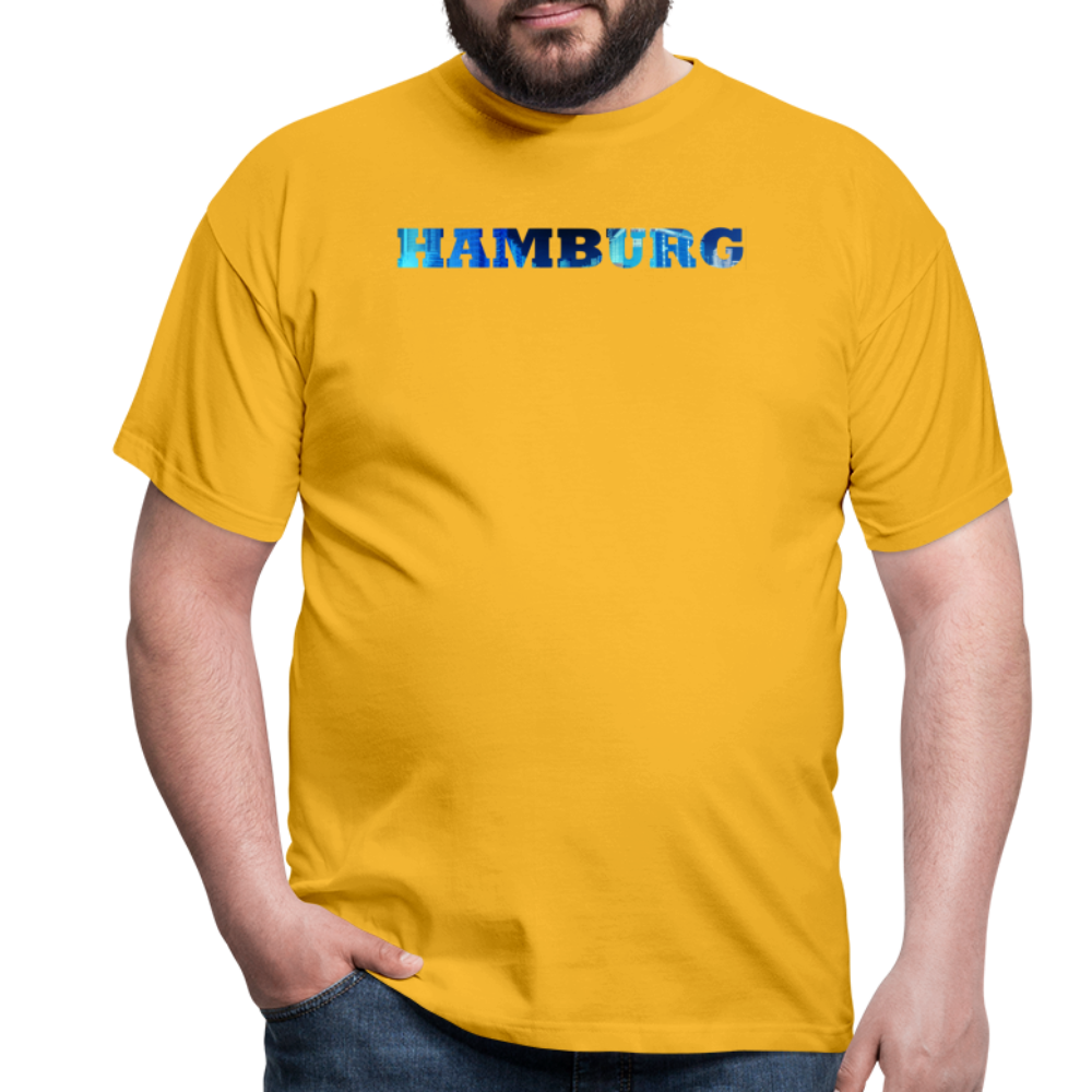 T-Shirt Hamburg "Panorama Bold" - yellow