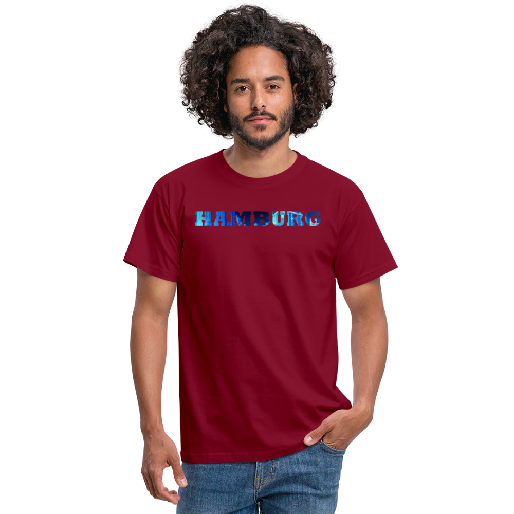 T-Shirt Hamburg "Panorama Bold" - brick red